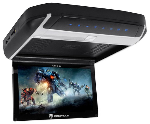 Rockville RVD10HD-BK 10.1" Flip Down Monitor DVD Player w/HDMI , USB+Headphones - Bild 3 von 12