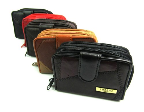 Cartera de cuero suave retazos de lujo de calidad para damas con tarjetero Lorenz - Imagen 4 de 72