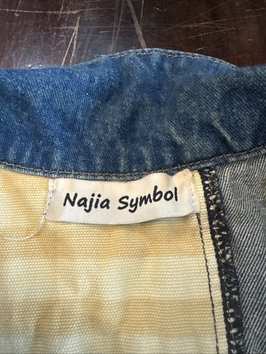 Vintage Jeansweste mit amerikanischer Flagge - Bild 2 von 4