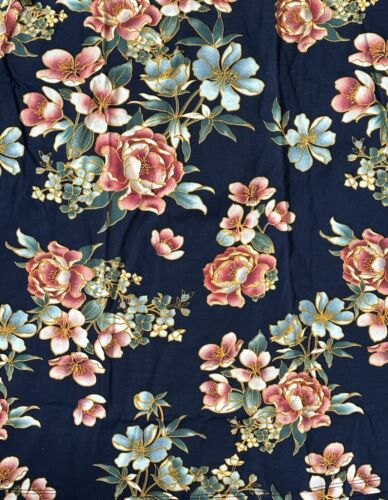 XXS Small Womens LuLaRoe Jessie Pocket Dress Floral On navy Blue - Picture 2 of 4