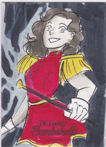 2019 Cryptozoic Bombshells III 3 Sketch Card Miri Marvel by Stefanie Battalene - Picture 1 of 2