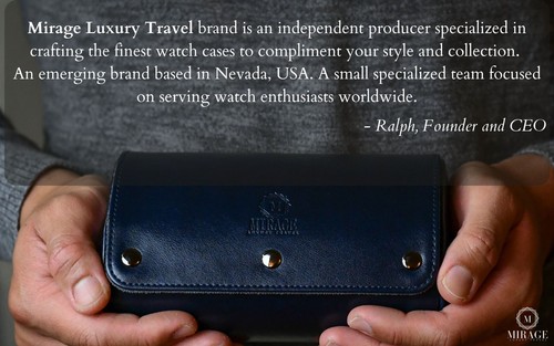 Watch Travel Case Leather Watch Case For Men Travel Watch Roll Case (VARIATIONS) - Picture 303 of 440