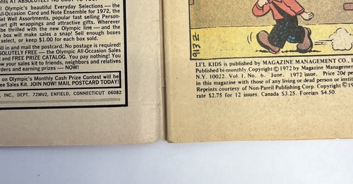 1972 #6 LI'L KIDS Marvel Comics "Loaded with Laffs and Lasses" - Picture 3 of 5