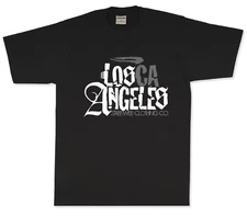 streetwise L.A. COUNTY Graphic T-Shirt Black & White M-5XL