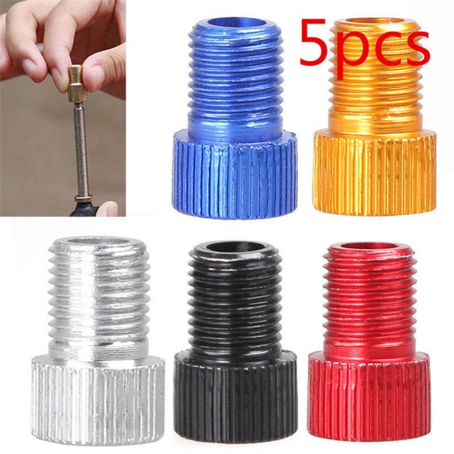 PRESTA to SCHRADER Bicycle Inner Tube VALVE ADAPTER bike pump 5 Five