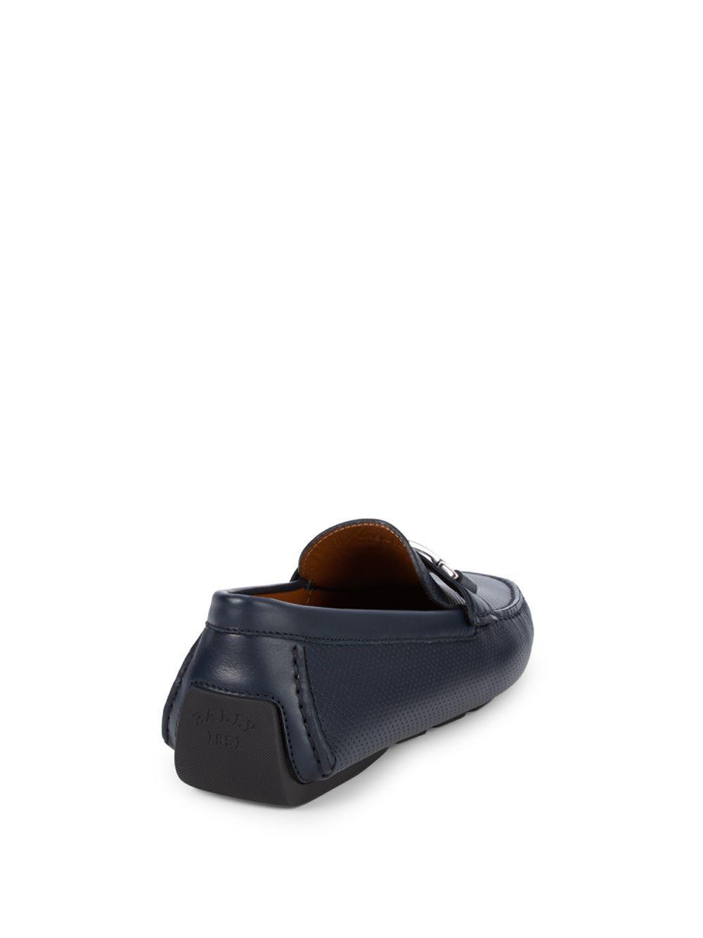 BALLY DRULIO NAVY PERFORATED LEATHER LOGO METAL LOGO LEATHER DRIVING LOAFERS 11 US 44 3ae3aa BALLY DRULIO NAVY PERFORATED LEATHER LOGO METAL LOGO LEATHER DRIVING LOAFERS 11 US 44 3ae3aa