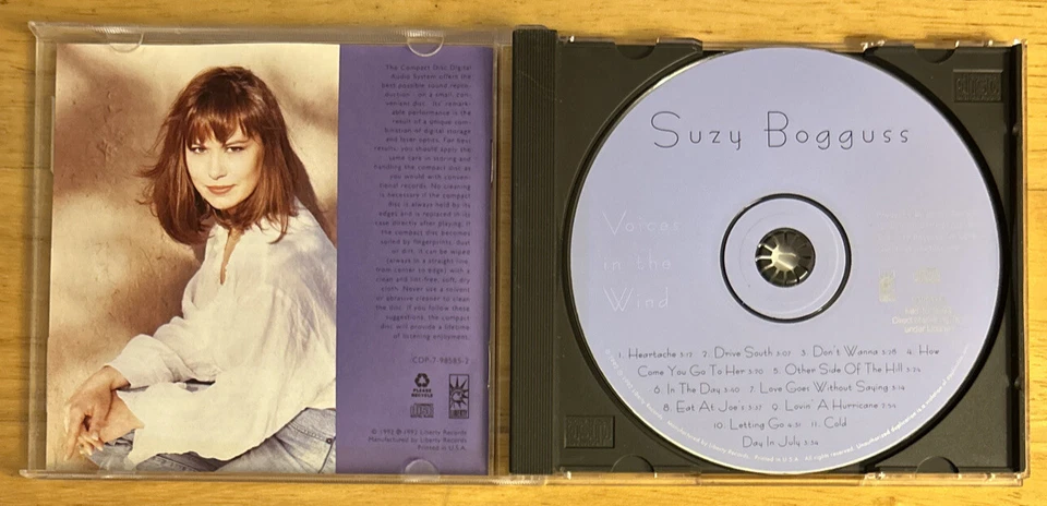 Suzy Bogguss Voices In The Wind Country Music CD D100178  (Liberty 1992 Used) - Image 3 of 4