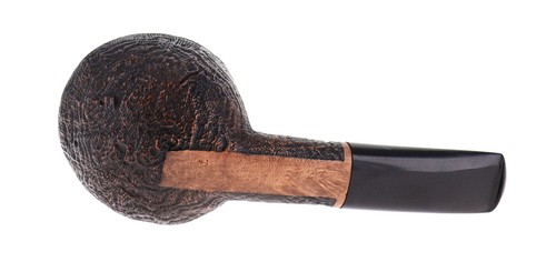Pipe BACIGALUPI 1 ANCORA brown sandblasted shape pot nose warmer central hole - Picture 5 of 10