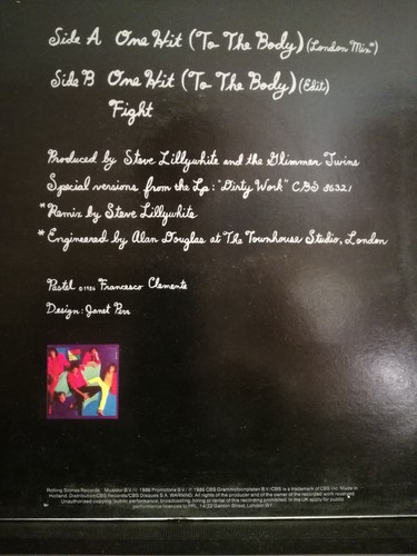 ROLLING STONES ONE HIT 8to the body) EP 45 GIRI NUOVO IMPORT 1986 - 第 3/7 張圖片