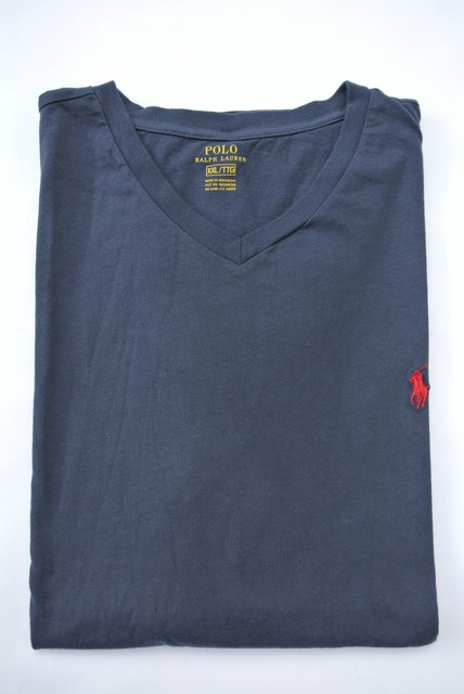 navy blue polo v neck t shirt