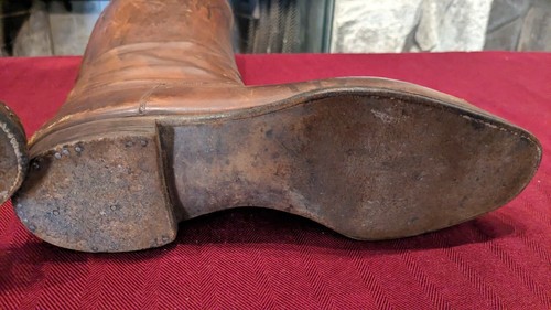 Bota de madera vintage árboles con botas de montar antiguas (sin marca) - Imagen 22 de 24