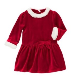 NWT-Gymboree-Toddler-Girl-SWEET-TREATS-Red-Velour-Faux-Fur-Holiday-Dress-Sz-4T