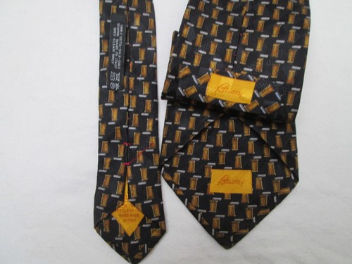 -AUTHENTIQUE cravate cravatte  BRIONI  100% soie    vintage    - Imagen 4 de 4