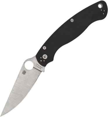 Spyderco Military2 4'' Plain Edge Folding Pocket Knife C36GP2