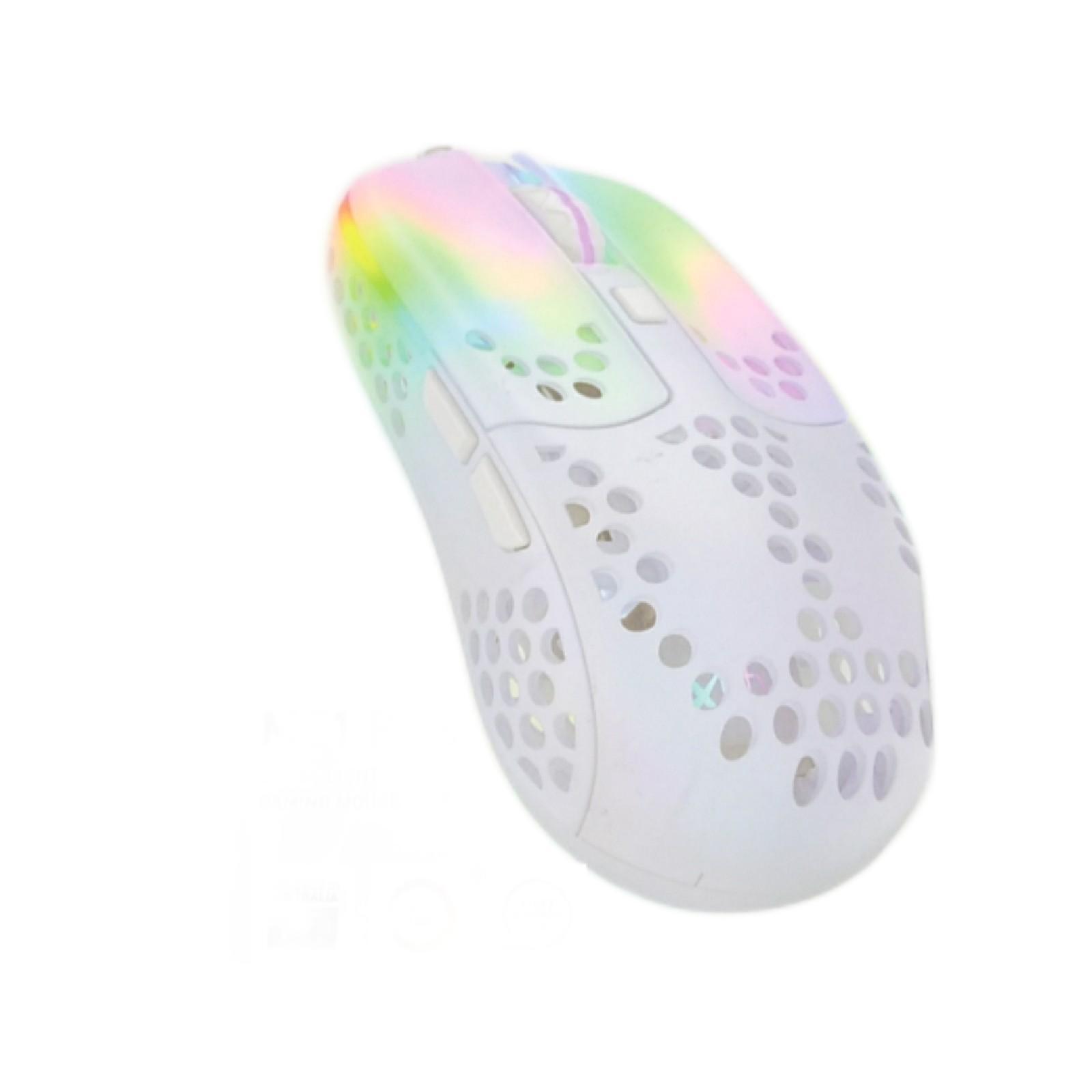 Xtrfy Rocket Jump Ninja MZ1 GamingMaus weiß Schiene Mice Ergonomisch