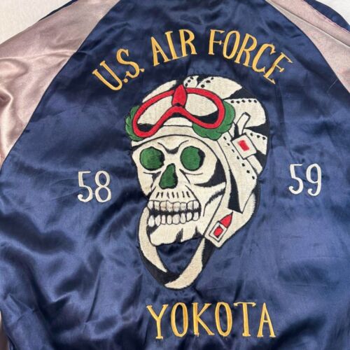 Chaqueta de bombardero de satén vintage de Japón Sukajan reversible sastre To... - Imagen 3 de 10