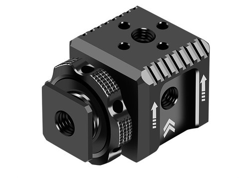 Triple Cold & Hot Shoe Mount Adapter w/1/4" Threads for Flash Mic Monitor/Camera - Picture 6 of 6