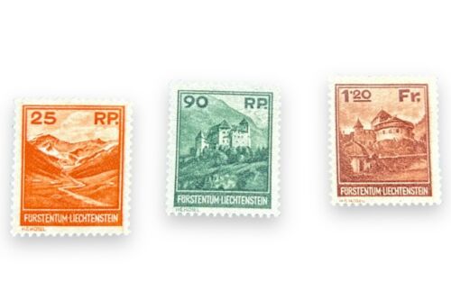 Liechtenstein 1933 Mi# 119-121 LH Stamps Set Landscapes - Picture 2 of 4
