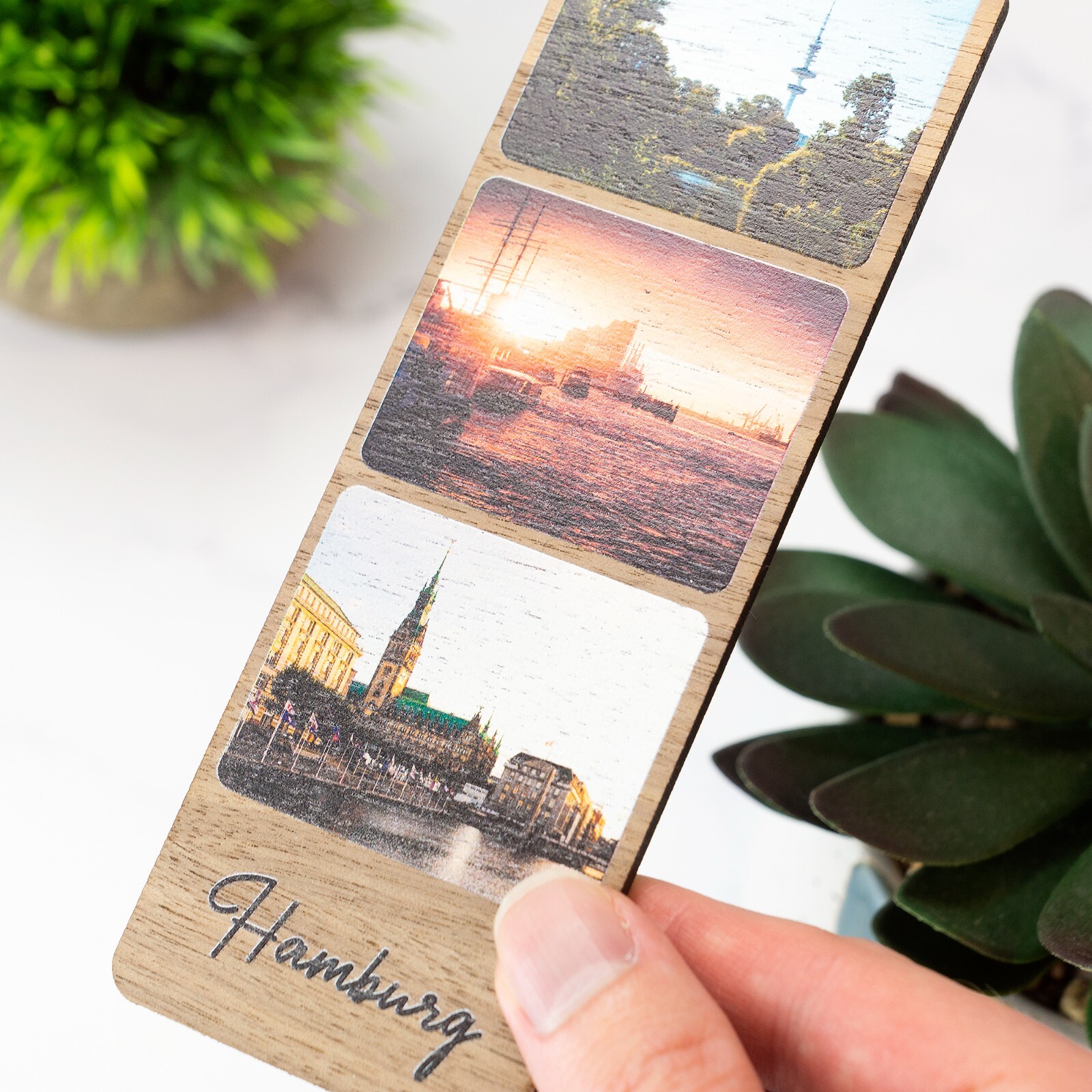 Custom Photo Fridge Magnet Strip Custom Images Printed Magnetic Wood Magnet
