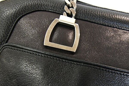 Cartier Radonya Chain Tote Bag Shoulder Bag Leather Dark Brown Women From Japan - Picture 2 of 10
