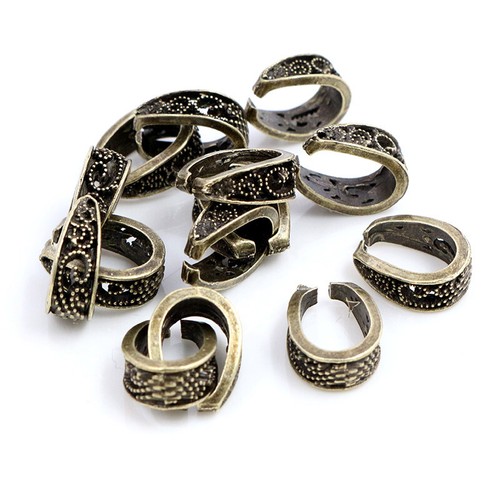 New Baroque Pendant Pinch Bail Clasps Necklace Hooks Clips Connector DIY Jewelry - Picture 4 of 19