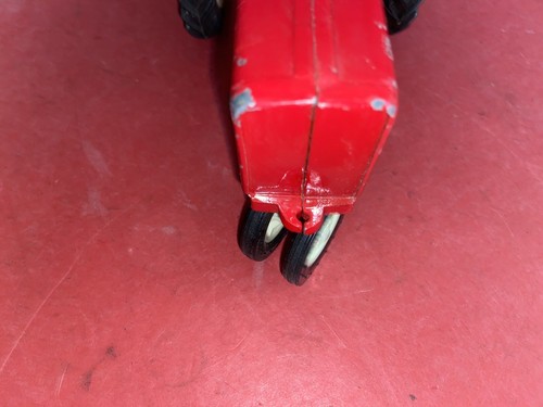 1960's ERTL 1/16 Diecast IH International Harvester Tractor w/Harvester & Wagon - Picture 23 of 24
