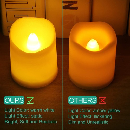 LED Flickering / Colour Changing Battery Operated Tea Light Candle Tea light UK - Picture 42 of 61