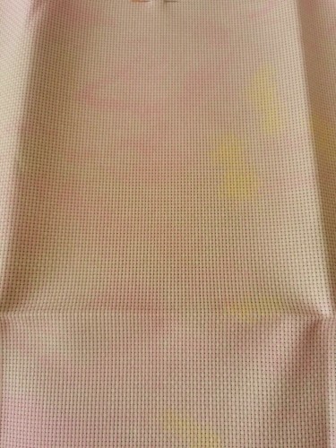 Special designed 11ct cross stitch aida cloth blue/pink/water ripple pattern - Picture 2 of 17