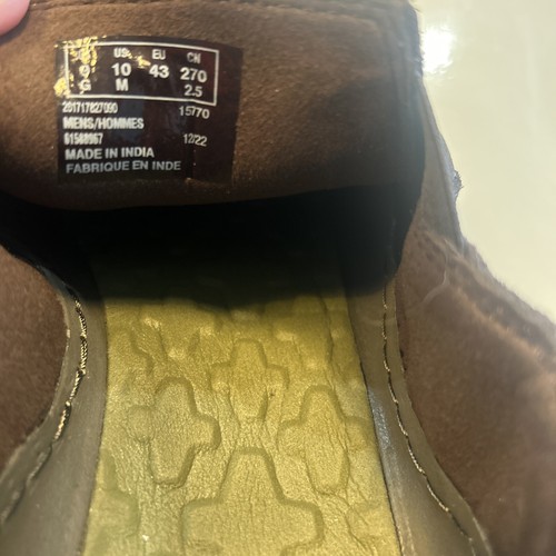 Clarks Mokolite Easy Herren Größe 10 Slipper. Dunkelbraunes Wildleder. - Bild 8 von 9