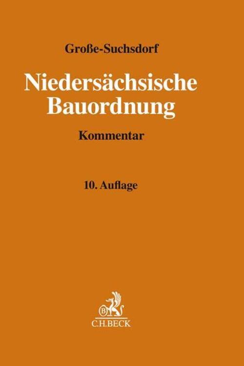 Thumbnail - Niedersächsische Bauordnung | Ulrich Große-suchsdorf | Buch | Leinen |