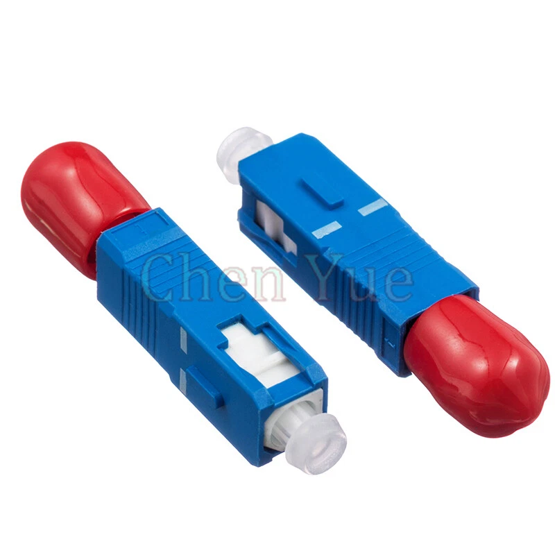 2pcs ST Female to SC Male Fiber Optic Adapter SM ST-SC Hybrid Optical Adaptor - Image 3 of 4