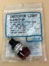 SELECTA INDICATOR LIGHT SL64015-BG, RED PROJECTED FLAT  10476, 1" PANEL MOUNT
