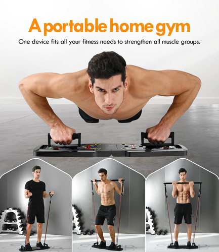 Push up Board,Home Gym,Portable Exercise Equipment,Pilates Bar and 20 Fitness... - Picture 6 of 6
