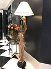 Antique girl with lamp (floor lamp)