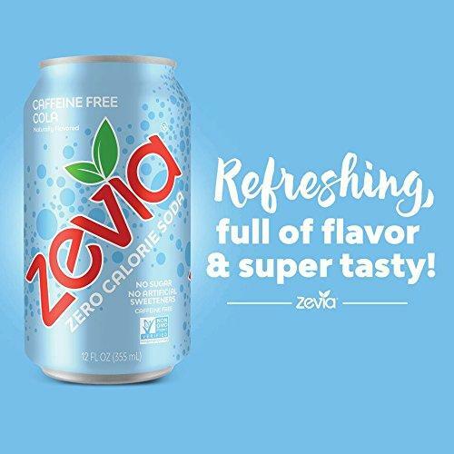 Zevia Zero Calorie Soda, Caffeine Free Cola, Naturally Sweetened Soda,... - Picture 4 of 7