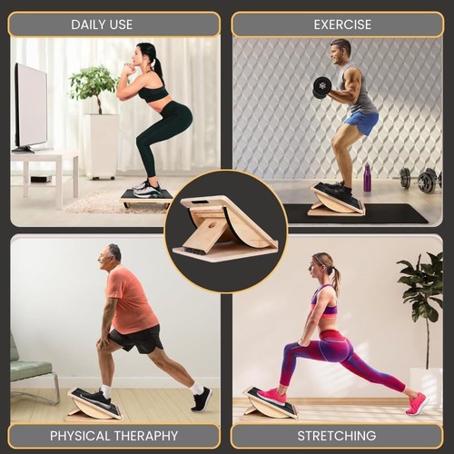 Tabla inclinada de fitness ABCD LIFE para estiramiento de pantorrillas tabla inclinada ajustable - Imagen 7 de 7