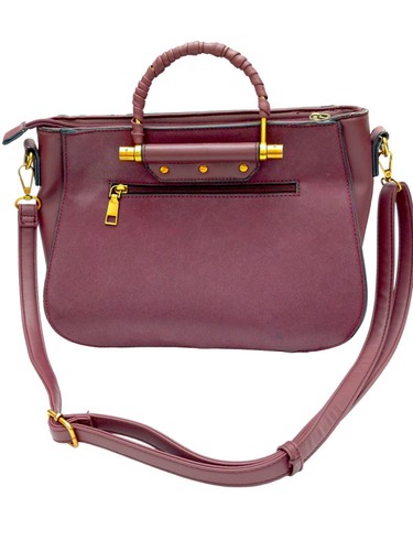Andrew Marc New York Burgundy Bag with Adjustable Shoulder Cross Body Strap 12x9 - Picture 2 of 10