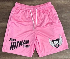 Bret Hart Shorts - Choose Size - NOT Chalkline Chalk Line WWE WWF WCW Wrestling