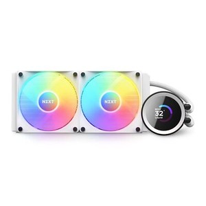 NZXT Kraken 240 RGB 2x120mm AiO Liquid CPU Cooler - Matte White