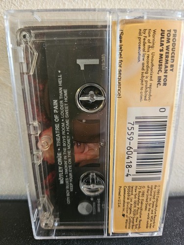 MOTLEY CRUE Theatre Of Pain 1985 CASSETTE TAPE VINCE NEIL GLAM/HAIR METAL - Picture 4 of 6