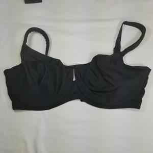 Cacique-Lane-Bryant-Bra-Black-Unlined-Keyhole-Full-Coverage-Razorback-42D-42-D