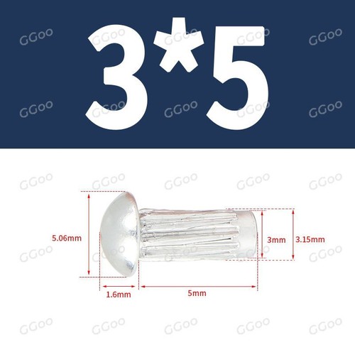 Remaches de martillos de cabeza redonda de aluminio macizo/cobre M2 M2,5 M3 M4 - Imagen 32 de 51
