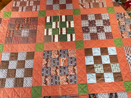 Vintage leichte Patchwork Quilt Paisleys & geometrische Drucke YY244 - Bild 3 von 15