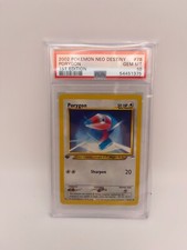 PSA 10 Gem Mint - 2002 Pokemon 1st Edition Porygon #78/105  Neo Destiny, Pop 78!