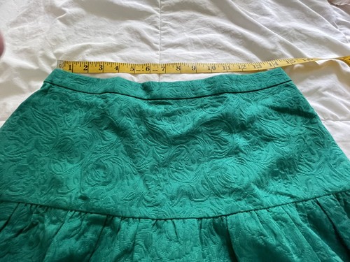 NUEVA CON ETIQUETAS FALDA J CREW COLCHÓN CINTURA CAÍDA EN BJA JADE BRILLANTE TALLA 4 - Imagen 4 de 12