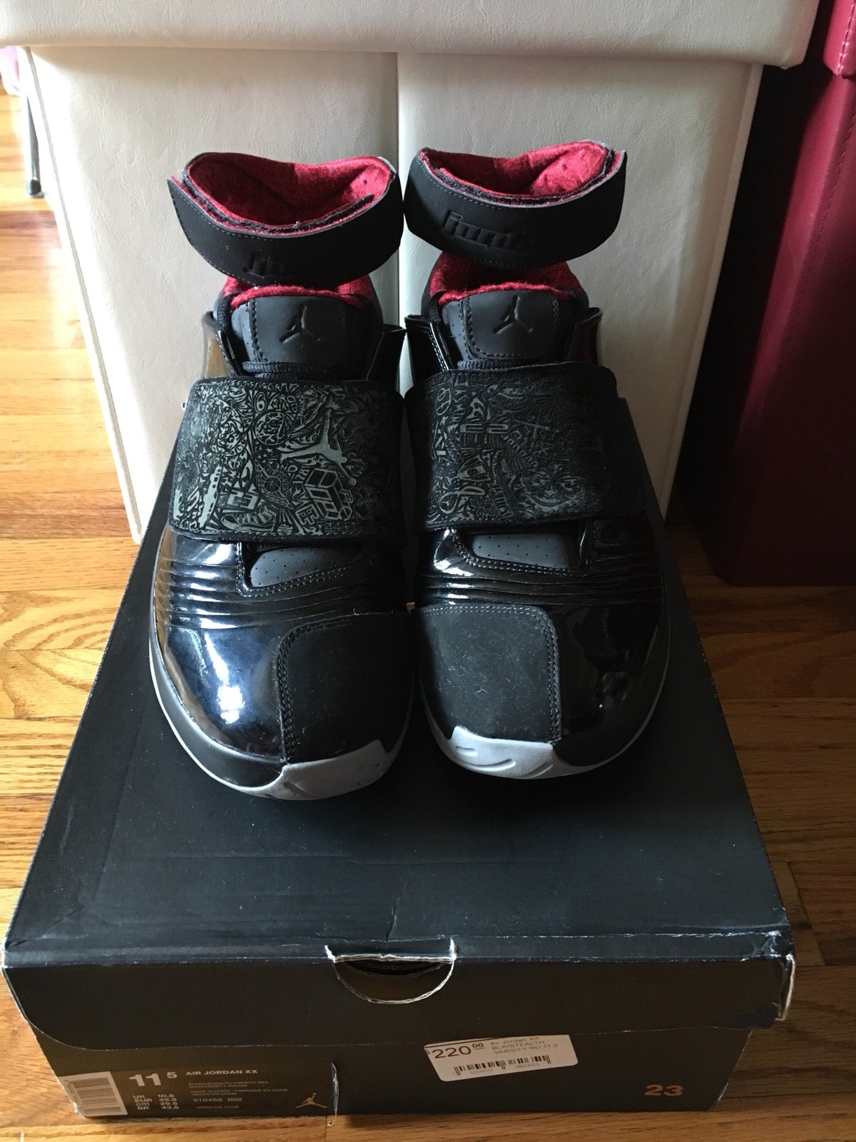 2016 Nike Air Jordan 20 Retro Black Stealth Varsity Red Size 11.5 (3146) 2016 Nike Air Jordan 20 Retro Black Stealth Varsity Red Size 11.5 (3146)