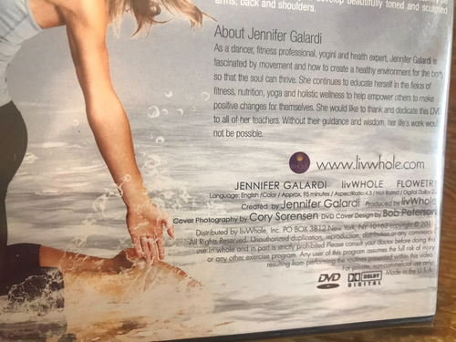 Jennifer Galardi Flowetry DVD New Sealed Fitness Yoga Dance Exercise - Picture 4 of 4