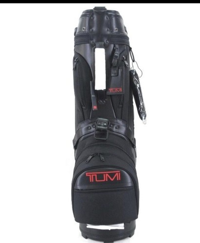 TUMI ALPHA 3 Ballistic Nylon Carry On 5 Slot Golf Bag Black / Red NWT