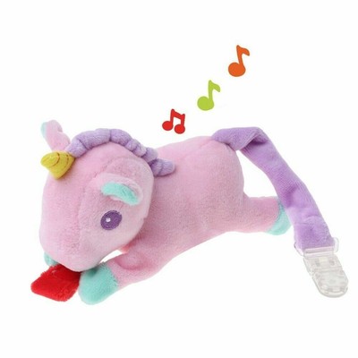 BABY GIRL PASTEL COLOUR PLUSH UNICORN PACIFIER//DUMMY HOLDER SAVER CLIP GIFT