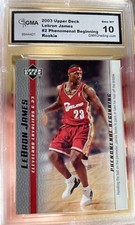 2003 Upper Deck LeBron James Rookie Phenomenal Beginnings Gem mint 10 #2 HOF MVP